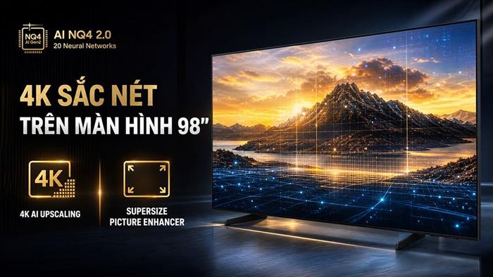 Smart Tivi Crystal UHD Samsung 4K 98 inch UA98U9500H