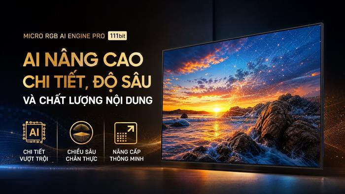 Smart Tivi Micro RGB Samsung AI 4K 65 inch MRA65R95HX